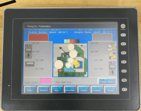Sửa màn hình HMI Hakko Monitouch bấm bị liệt, cam kết phí sửa giá rẻ